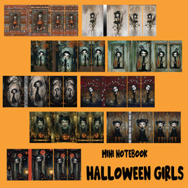 Mini Notebook Covers- Halloween Girls