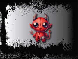 Tote Panel Halloween Voodoo Guys Devil