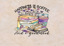 Tote Panel Happiness Coffee Book