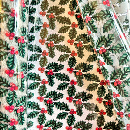 Clear  Christmas Holly TPU