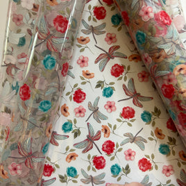 Clear Dragon Fly Floral TPU