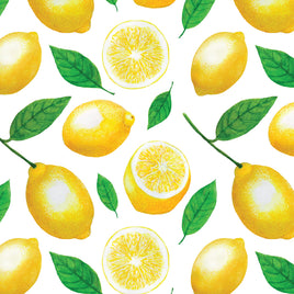 Lemons on White