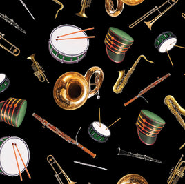 Marching Band Forest Green on Black