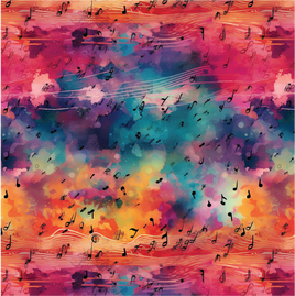 Music Watercolor Abstract