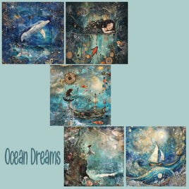 zipper bag panels NEW STYLE Ocean Dreams