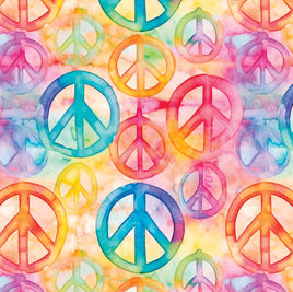 Peace Signs Watercolor