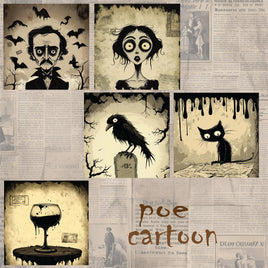 zipper bag panels NEW STYLE Poe Cartoon