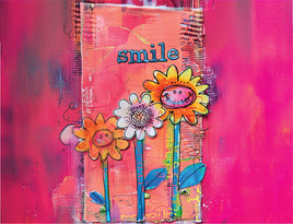 Tote Panel Positive Words Smile on Pink