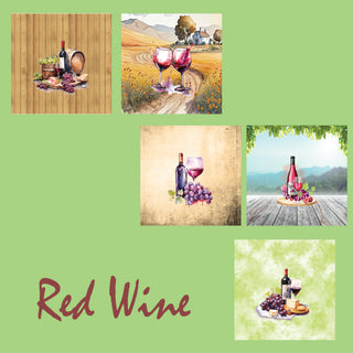 zipper bag panels Red Wine