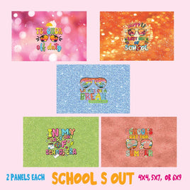 zipper bag panels NEW STYLE School's Out