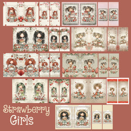 Mini Notebook Covers- Strawberry Girls
