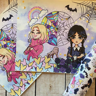 Panel Pack Wednesday:  Wednesday and Enid
