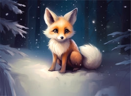 Tote Panel Winter Fox
