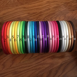 10mm (3/8 inch)  wide headbands