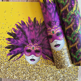 Mardi Gras Mask Panel