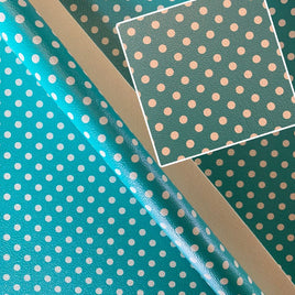 Aqua Polka Dots