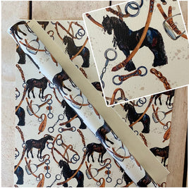 Black Horse on White