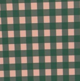 Vintage Plaid Green White
