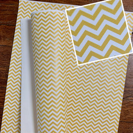 Chevron Yellow White