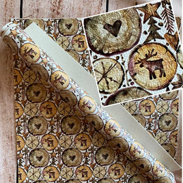 Christmas Wood Carvings  on White