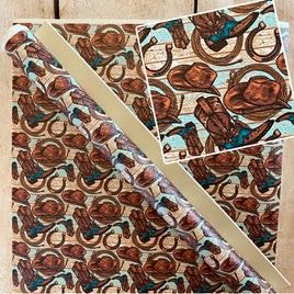 Cowboy Hats Boots Rope