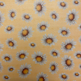 Daisies on Light Yellow