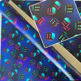 Dice on Midnight Blue