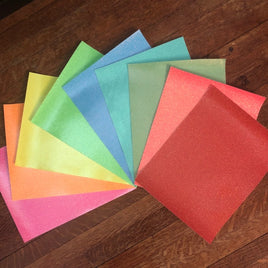 Glitter vinyl NEW COLORS 9 sheet set