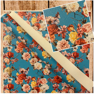 Floral on Aqua