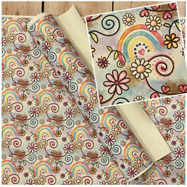 Flowers and Rainbows Watercolor Pastels