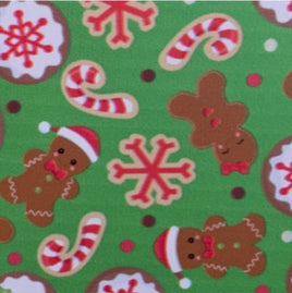 Christmas Gingerbread Cookies and Candy Canes