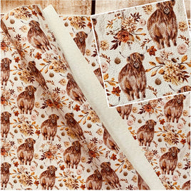 Highland Cow in Fall