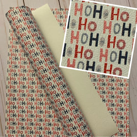 Christmas Ho Ho Ho on White Retro