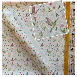 Hummingbirds on Light Green