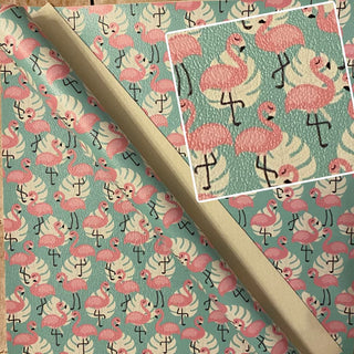 Pink Flamingos on Mint