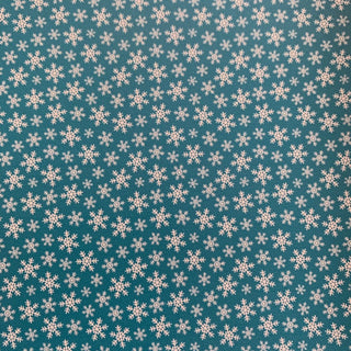 Snowflakes White on Blue