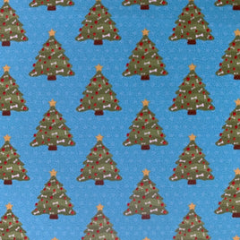 Dog Bones on Tree on Blue