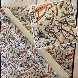 White Horse on Beige