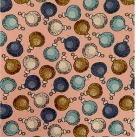 Christmas Ornaments Pink and Blue