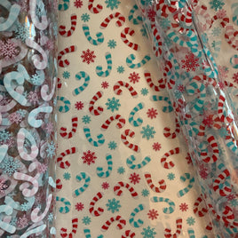 Clear Christmas Candy Canes TPU