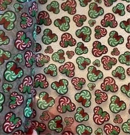 Clear Christmas Mouse Peppermints TPU