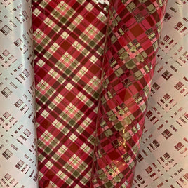 Clear Christmas Plaid TPU