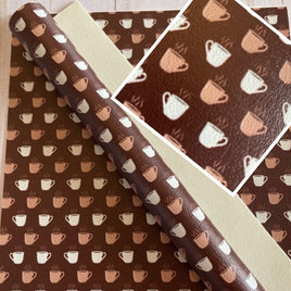 Coffee Mugs on Brown