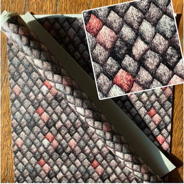 Dino Scales on Grey (Mixed Colors)