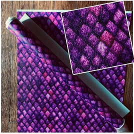 Dino Scales on Purple (Mixed Colors)