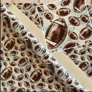 Football on Light Blue