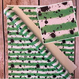 Green Halloween Stripes