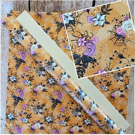 Halloween Alice Flowers on Orange