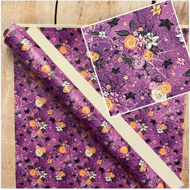 Halloween Alice Flowers on Purple