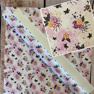 Halloween Alice Flowers on White and Pink